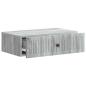 Preview: Wandmontierter Beistelltisch Graues Sonoma 59 x 34,5 x 17 cm