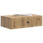 Preview: Wandmontierter Beistelltisch 59 x 34,5 x 17 cm Holzwerkstoff