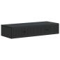 Preview: Wandmontierter Beistelltisch Schwarz 87,5 x 34,5 x 17 cm