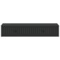 Preview: Wandmontierter Beistelltisch Schwarz 87,5 x 34,5 x 17 cm