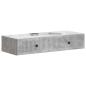 Preview: Wandmontierter Beistelltisch Betongrau 87,5 x 34,5 x 17 cm