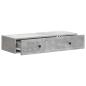Preview: Wandmontierter Beistelltisch Betongrau 87,5 x 34,5 x 17 cm