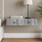 Preview: ARDEBO.de - Wandmontierter Beistelltisch Graues Sonoma 87,5 x 34,5 x 17 cm