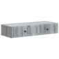 Preview: Wandmontierter Beistelltisch Graues Sonoma 87,5 x 34,5 x 17 cm