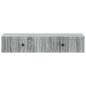 Preview: Wandmontierter Beistelltisch Graues Sonoma 87,5 x 34,5 x 17 cm