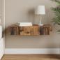 Preview: ARDEBO.de - Wandmontierter Beistelltisch Altholz 87,5 x 34,5 x 17 cm