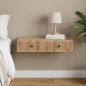 Preview: ARDEBO.de - Wandmontierter Beistelltisch 87,5 x 34,5 x 17 cm Holzwerkstoff