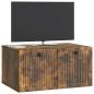Preview: Wandmontierter TV-Schrank Geräucherte Eiche 59,5 x 41 x 30 cm