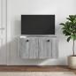 Preview: ARDEBO.de - Wandmontierter TV-Schrank Graues Sonoma 59,5 x 41 x 30 cm