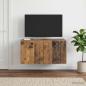 Preview: ARDEBO.de - Wandmontierter TV-Schrank Altholz 59,5 x 41 x 30 cm