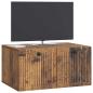 Preview: Wandmontierter TV-Schrank Altholz 59,5 x 41 x 30 cm