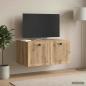 Preview: ARDEBO.de - Wandmontierter TV-Schrank 59,5 x 41 x 30 cm Artisan-Eiche