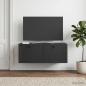 Preview: Wandmontierter TV-Schrank Schwarz 78,5 x 41 x 30 cm