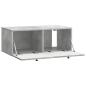 Preview: Wandmontierter TV-Schrank Betongrau 78,5 x 41 x 30 cm