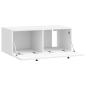 Preview: Wandmontierter TV-Schrank Hochglanz Weiß 78,5 x 41 x 30 cm