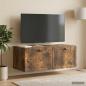 Preview: Wandmontierter TV-Schrank Geräucherte Eiche 78,5 x 41 x 30 cm
