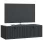 Preview: Wandmontierter TV-Schrank Schwarz 98 x 41 x 30 cm Holzwerkstoff