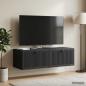 Preview: Wandmontierter TV-Schrank Schwarz 98 x 41 x 30 cm Holzwerkstoff