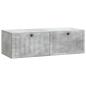Preview: Wandmontierter TV-Schrank Betongrau 98 x 41 x 30 cm