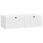 Preview: Wandmontierter TV-Schrank Hochglanz Weiß 98 x 41 x 30 cm