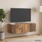 Preview: ARDEBO.de - Wandmontierter TV-Schrank Altholz 98 x 41 x 30 cm Holzwerkstoff