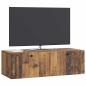 Preview: Wandmontierter TV-Schrank Altholz 98 x 41 x 30 cm Holzwerkstoff