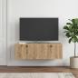 Preview: ARDEBO.de - Wandmontierter TV-Schrank 98 x 41 x 30 cm Artisan-Eiche