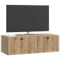 Preview: Wandmontierter TV-Schrank 98 x 41 x 30 cm Artisan-Eiche