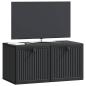 Preview: Wandmontierter TV-Schrank Schwarz 59,5 x 31 x 30 cm