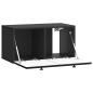 Preview: Wandmontierter TV-Schrank Schwarz 59,5 x 31 x 30 cm