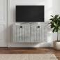 Preview: ARDEBO.de - Wandmontierter TV-Schrank Betongrau 59,5 x 31 x 30 cm