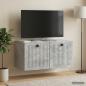 Preview: Wandmontierter TV-Schrank Betongrau 59,5 x 31 x 30 cm