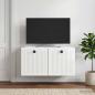 Preview: Wandmontierter TV-Schrank Hochglanz Weiß 59,5 x 31 x 30 cm