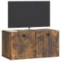 Preview: Wandmontierter TV-Schrank Geräucherte Eiche 59,5 x 31 x 30 cm
