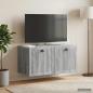 Preview: ARDEBO.de - Wandmontierter TV-Schrank Graues Sonoma 59,5 x 31 x 30 cm