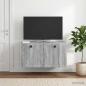 Preview: Wandmontierter TV-Schrank Graues Sonoma 59,5 x 31 x 30 cm
