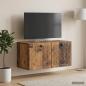 Preview: ARDEBO.de - Wandmontierter TV-Schrank Altholz 59,5 x 31 x 30 cm