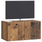 Preview: Wandmontierter TV-Schrank Altholz 59,5 x 31 x 30 cm