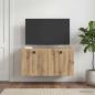 Preview: ARDEBO.de - Wandmontierter TV-Schrank 59,5 x 31 x 30 cm Artisan-Eiche