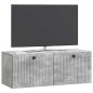 Preview: Wandmontierter TV-Schrank Betongrau 78,5 x 31 x 30 cm