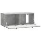 Preview: Wandmontierter TV-Schrank Betongrau 78,5 x 31 x 30 cm