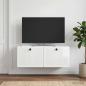 Preview: Wandmontierter TV-Schrank Hochglanz Weiß 78,5 x 31 x 30 cm