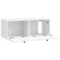 Preview: Wandmontierter TV-Schrank Hochglanz Weiß 78,5 x 31 x 30 cm