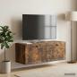 Preview: ARDEBO.de - Wandmontierter TV-Schrank Geräucherte Eiche 78,5 x 31 x 30 cm