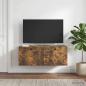 Preview: Wandmontierter TV-Schrank Geräucherte Eiche 78,5 x 31 x 30 cm