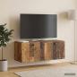 Preview: ARDEBO.de - Wandmontierter TV-Schrank Altholz 78,5 x 31 x 30 cm