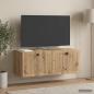 Preview: ARDEBO.de - Wandmontierter TV-Schrank 78,5 x 31 x 30 cm Artisan-Eiche