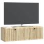 Preview: Wandmontierter TV-Schrank Sonoma-Eiche 98 x 31 x 30 cm