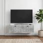 Preview: ARDEBO.de - Wandmontierter TV-Schrank Betongrau 98 x 31 x 30 cm