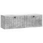 Preview: Wandmontierter TV-Schrank Betongrau 98 x 31 x 30 cm